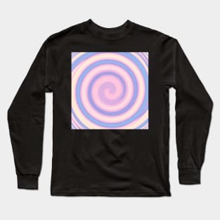 Circle Of Pastel Yellow, Pinks and Blue Long Sleeve T-Shirt